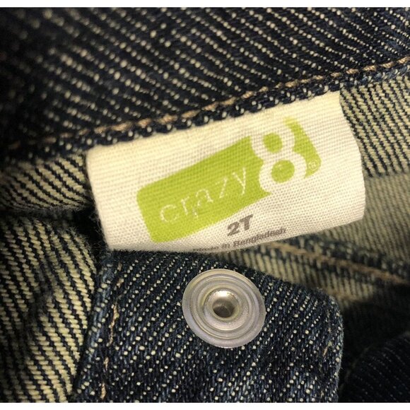 Crazy 8 Size 2T Dark Denim Jean Snap Up Jacket - Picture 3 of 4